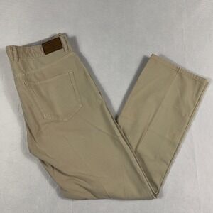 Peter Millar Crown Vintage Khaki Chino Pants 33 MF19B86 Classic Tan Mens